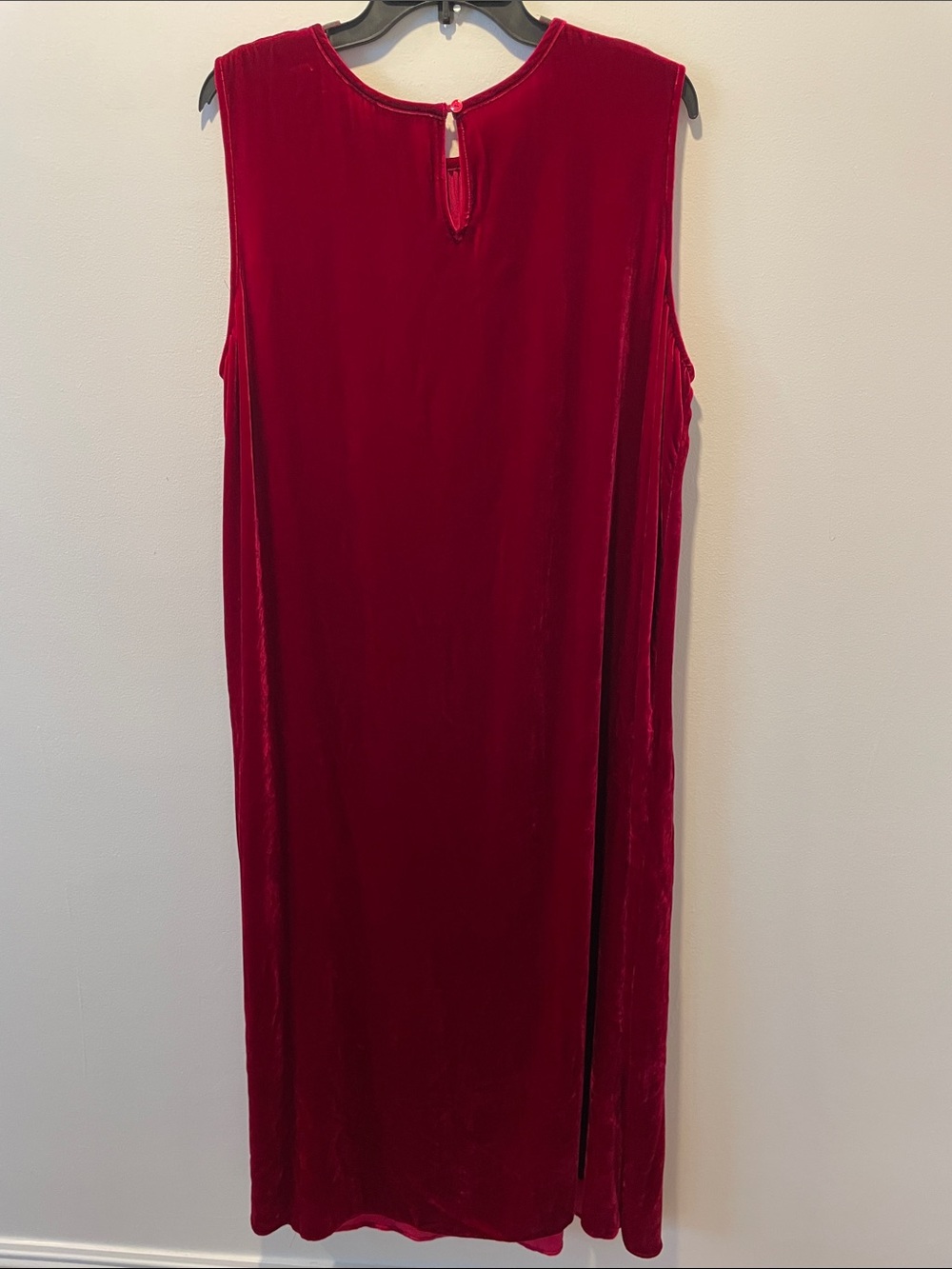 EILEEN FISHER Ruby Round Neck Velvet Maxi Dress Size XL, NWT - Picture 8 of 14